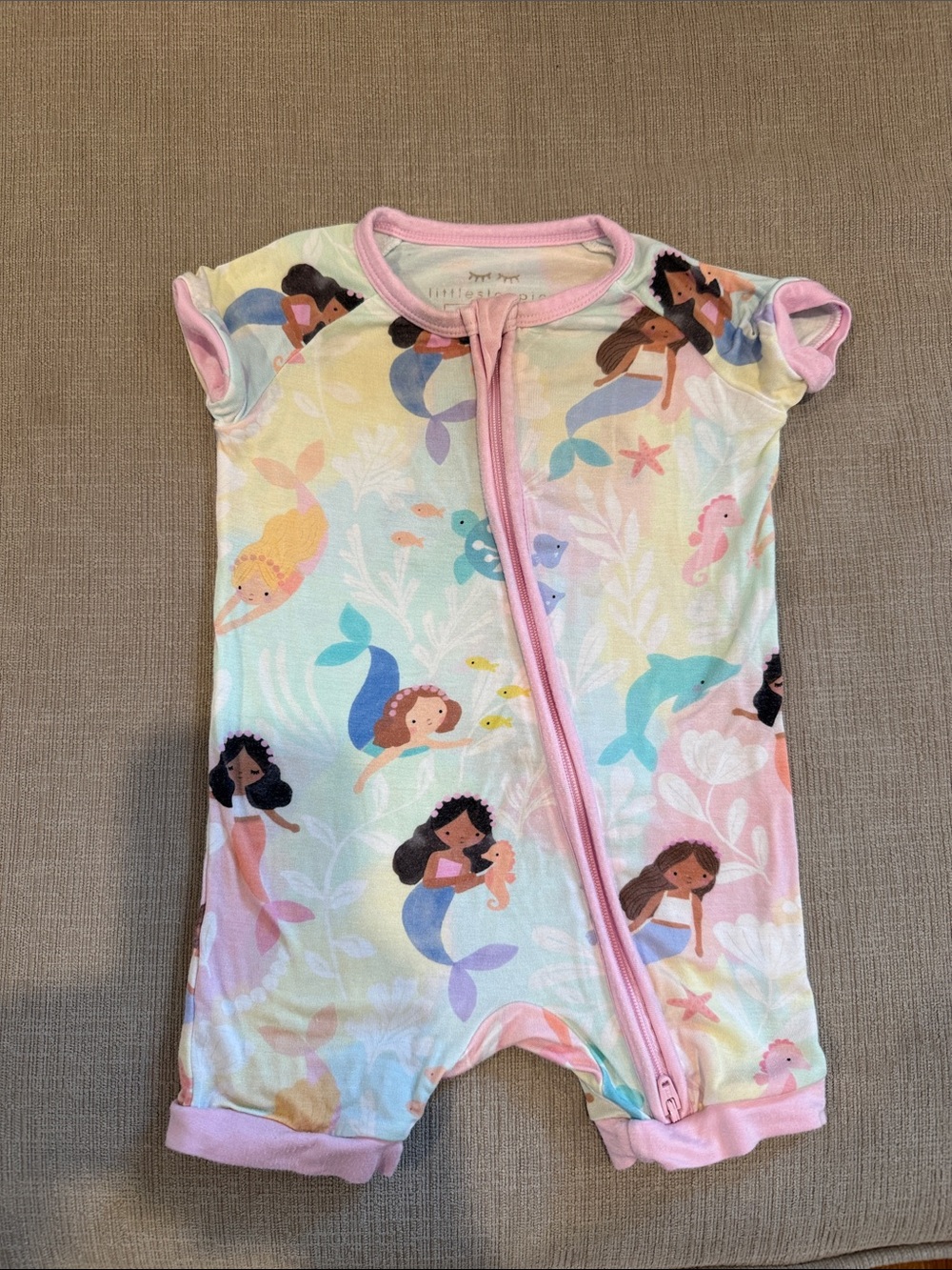 Little Sleepies Mystic Mermaids Shorty Zippy
